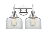 Caden Bath Vanity Light Glass Steel Finish