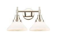 Caden Bath Vanity Light Steel Glass