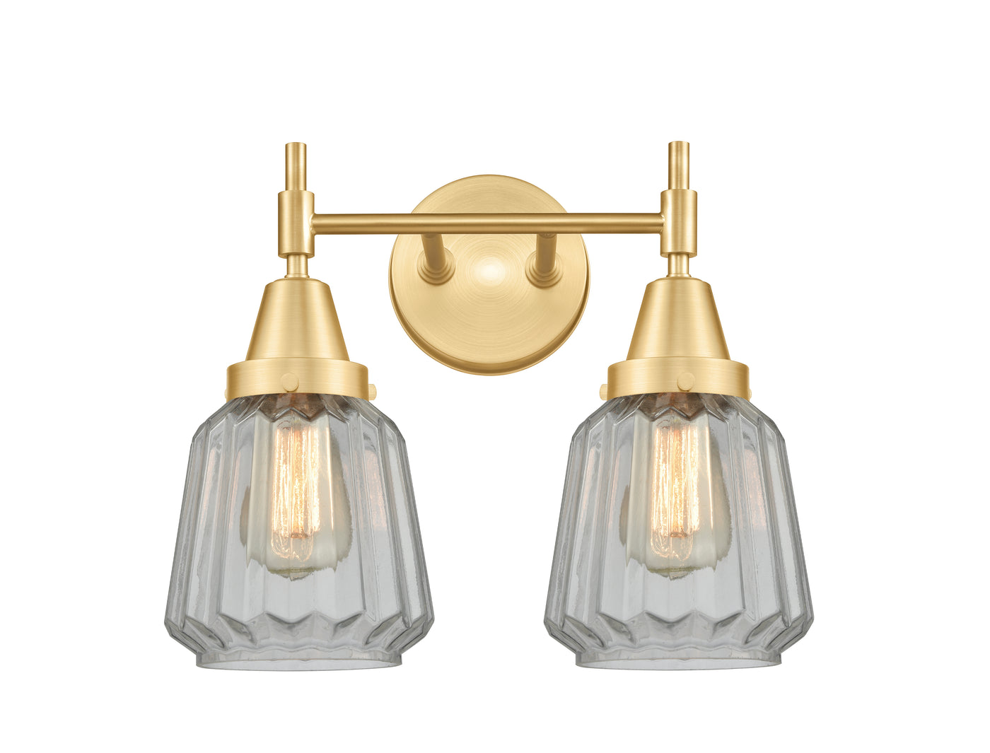 Caden Bath Vanity Light Glass Steel Dimmable