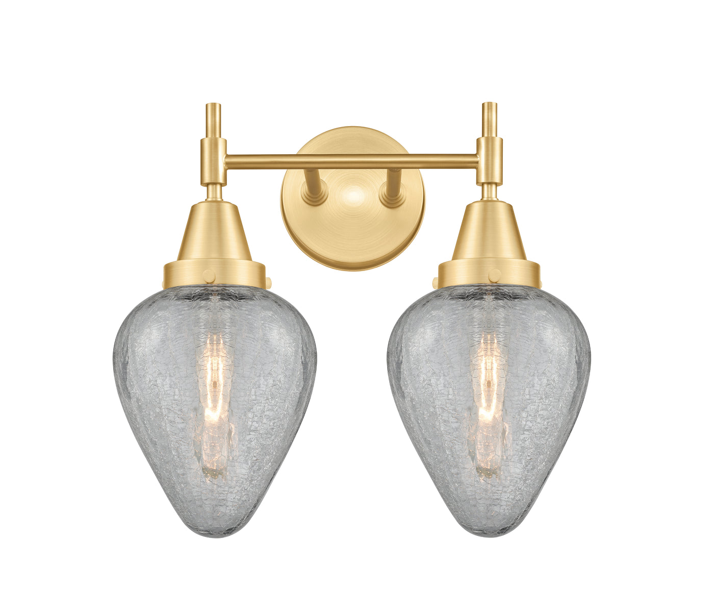 Caden Bath Vanity Light Steel Glass 15.25