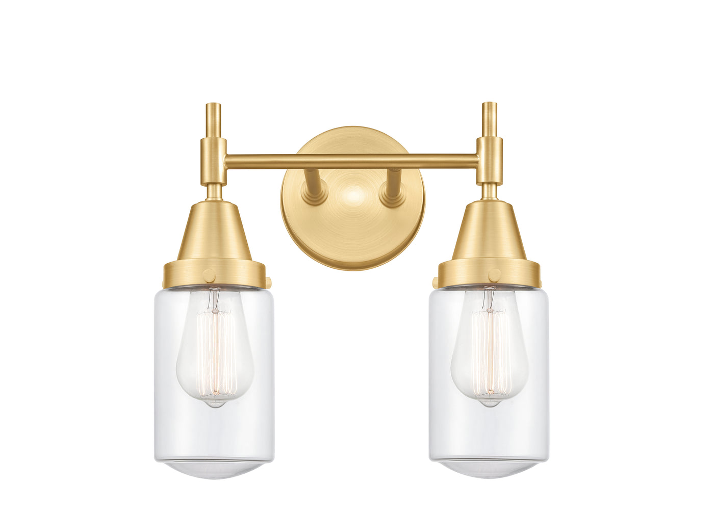Caden Bath Vanity Light Glass Steel
