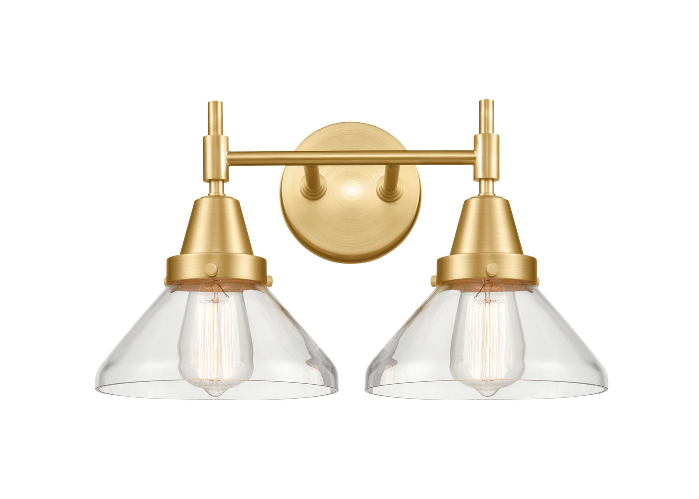 Caden Bath Vanity Light Steel Glass