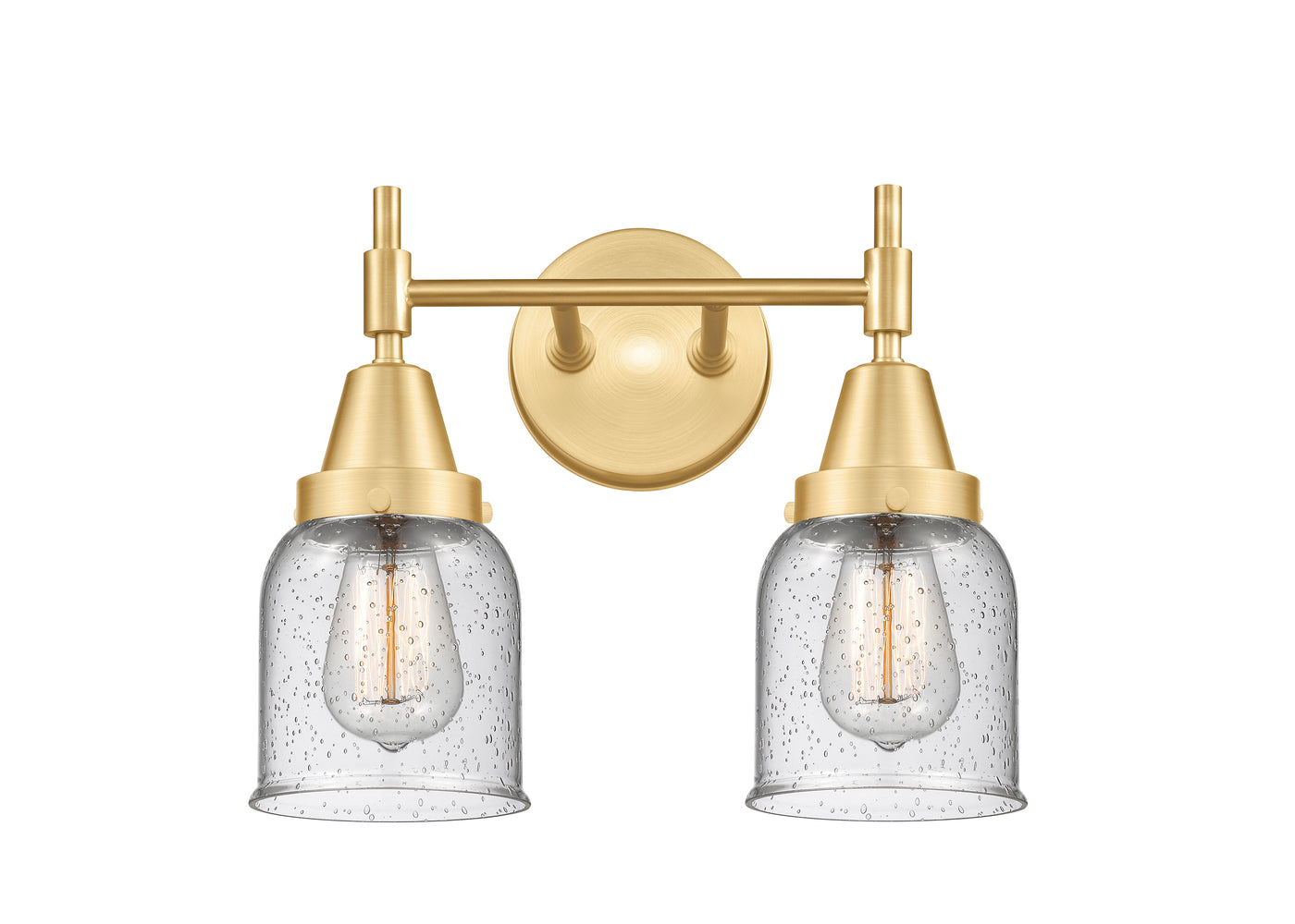 Caden Bath Vanity Light 17 Inch Glass Steel