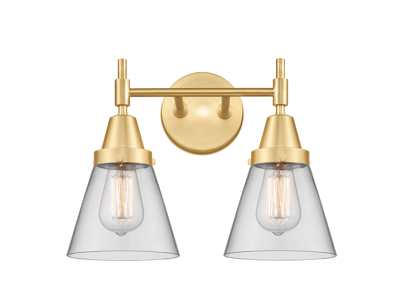 Caden Bath Vanity Light Glass Steel Dimmable