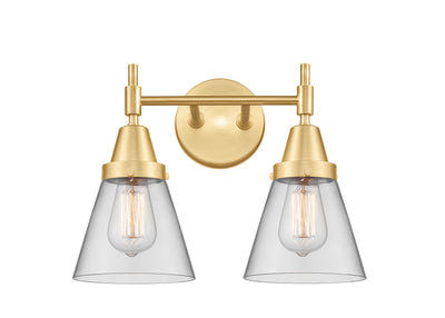 Caden Bath Vanity Light Glass Steel 11 Inch