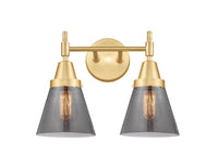 Caden Bath Vanity Light Glass Steel 11 Inch