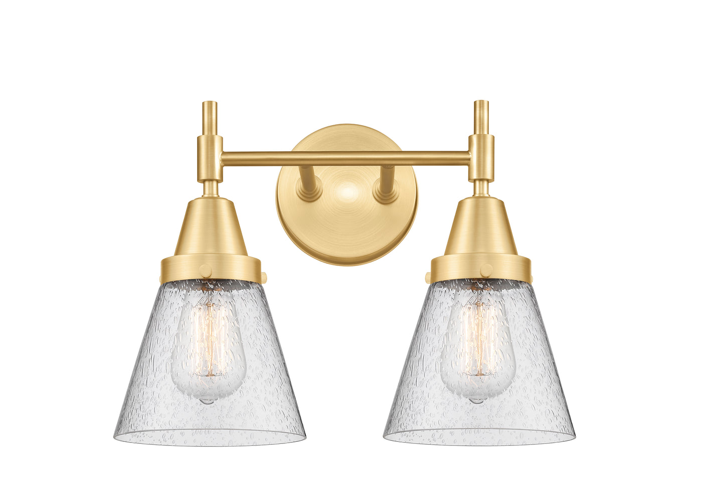 Caden Bath Vanity Light Glass Steel 11 Inch