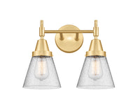 Caden Bath Vanity Light Glass Steel 11 Inch