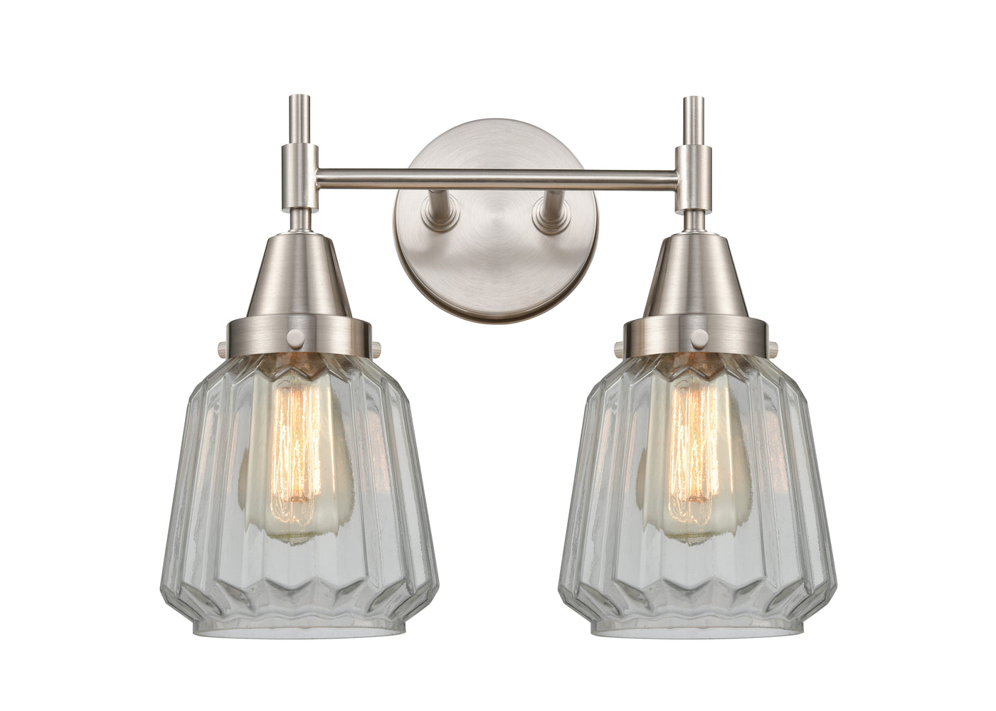 Caden Bath Vanity Light Glass Steel Dimmable