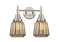 Caden Bath Vanity Light Glass Steel Finish
