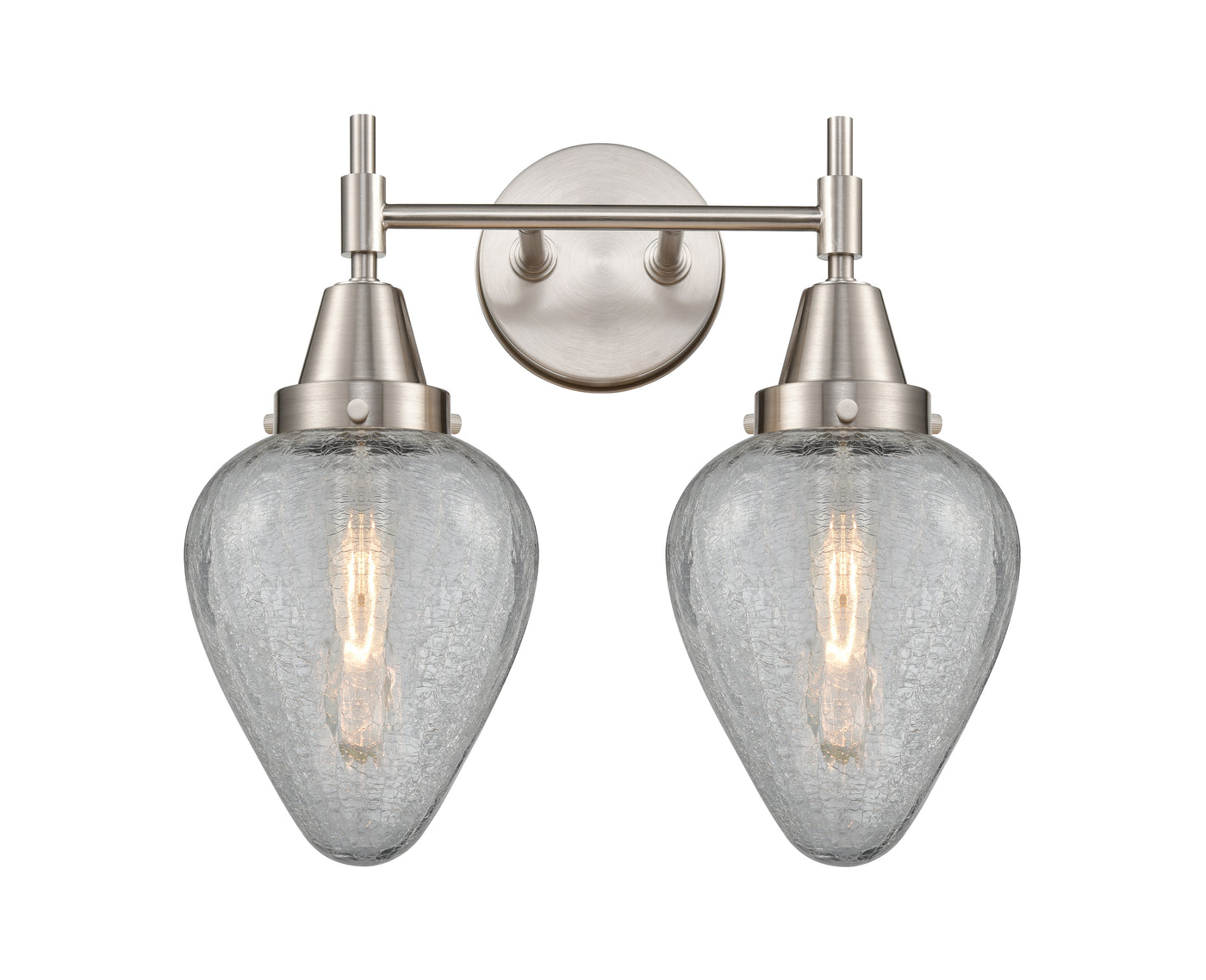 Caden Bath Vanity Light Steel Glass 15.25
