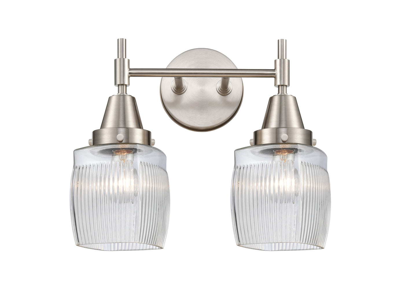 Caden Bath Vanity Light Glass Steel 13 Inch