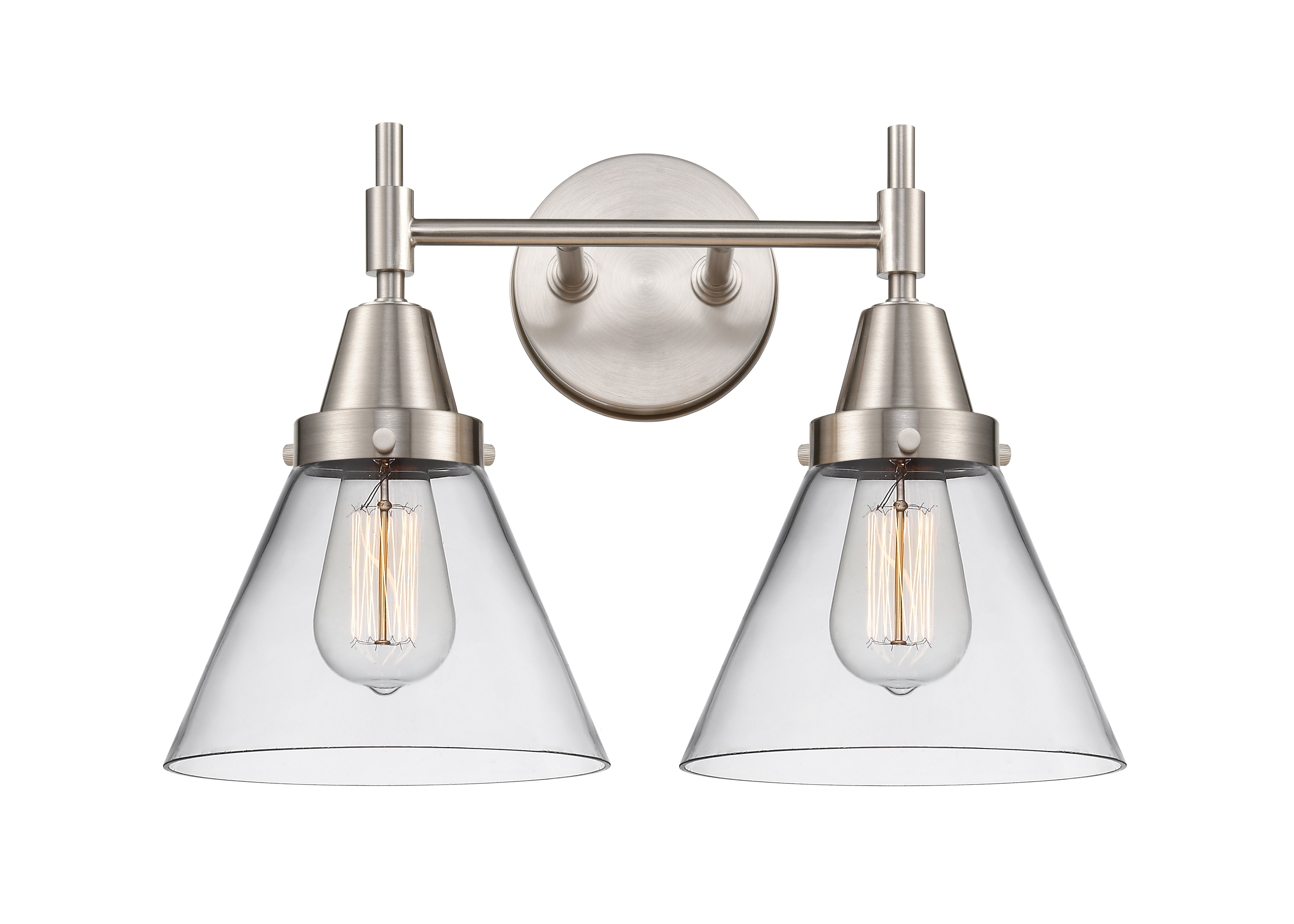 Caden Bath Vanity Light Glass Steel