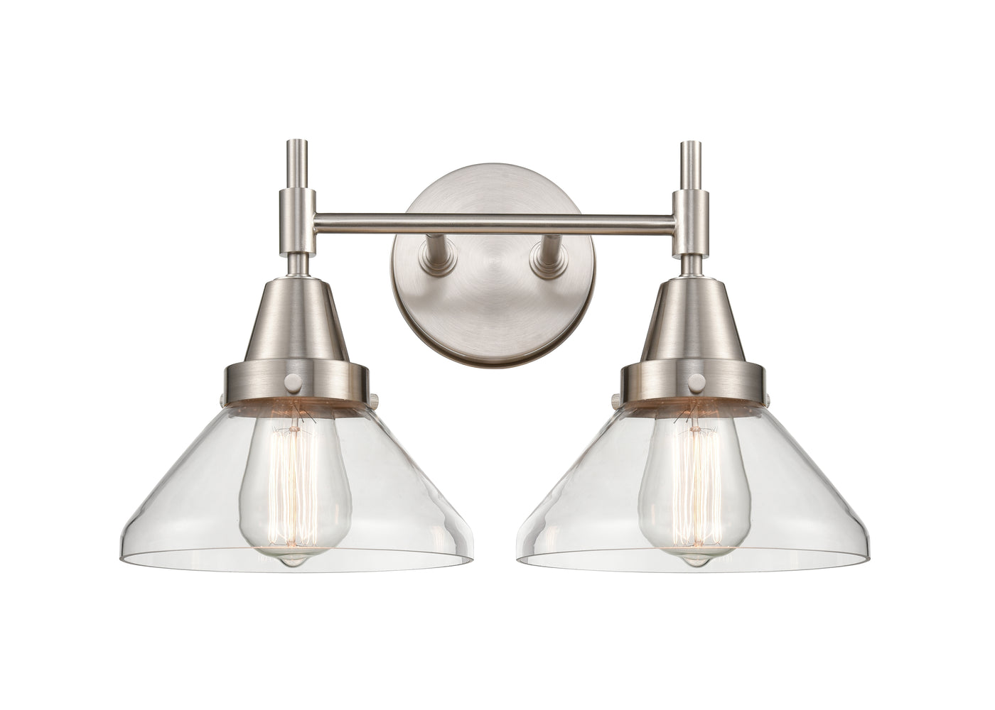 Caden Bath Vanity Light Steel Glass