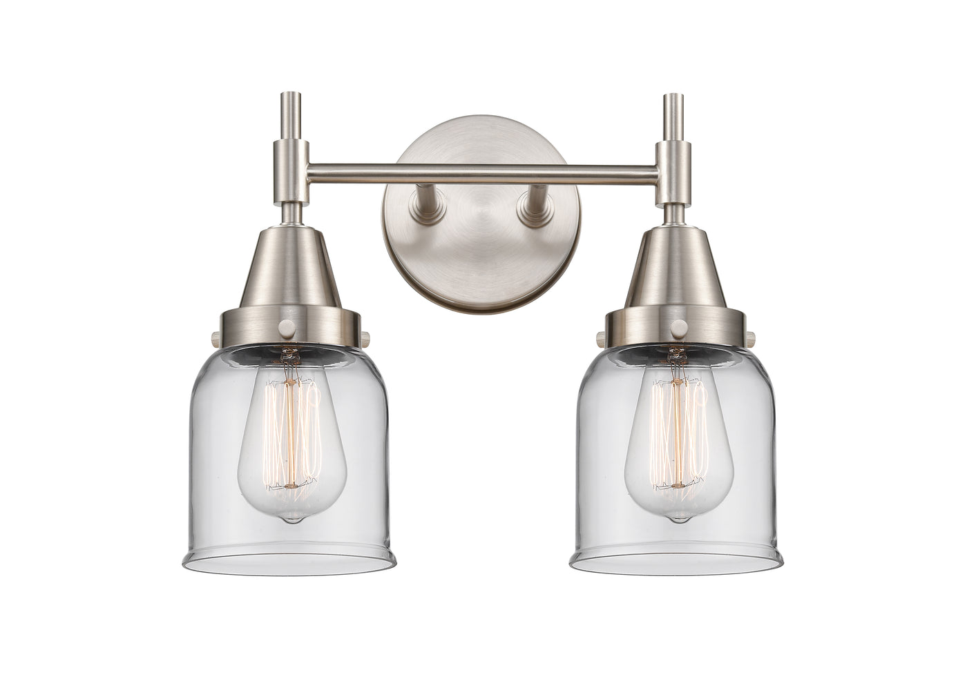 Caden Bath Vanity Light 17 Inch Glass Steel
