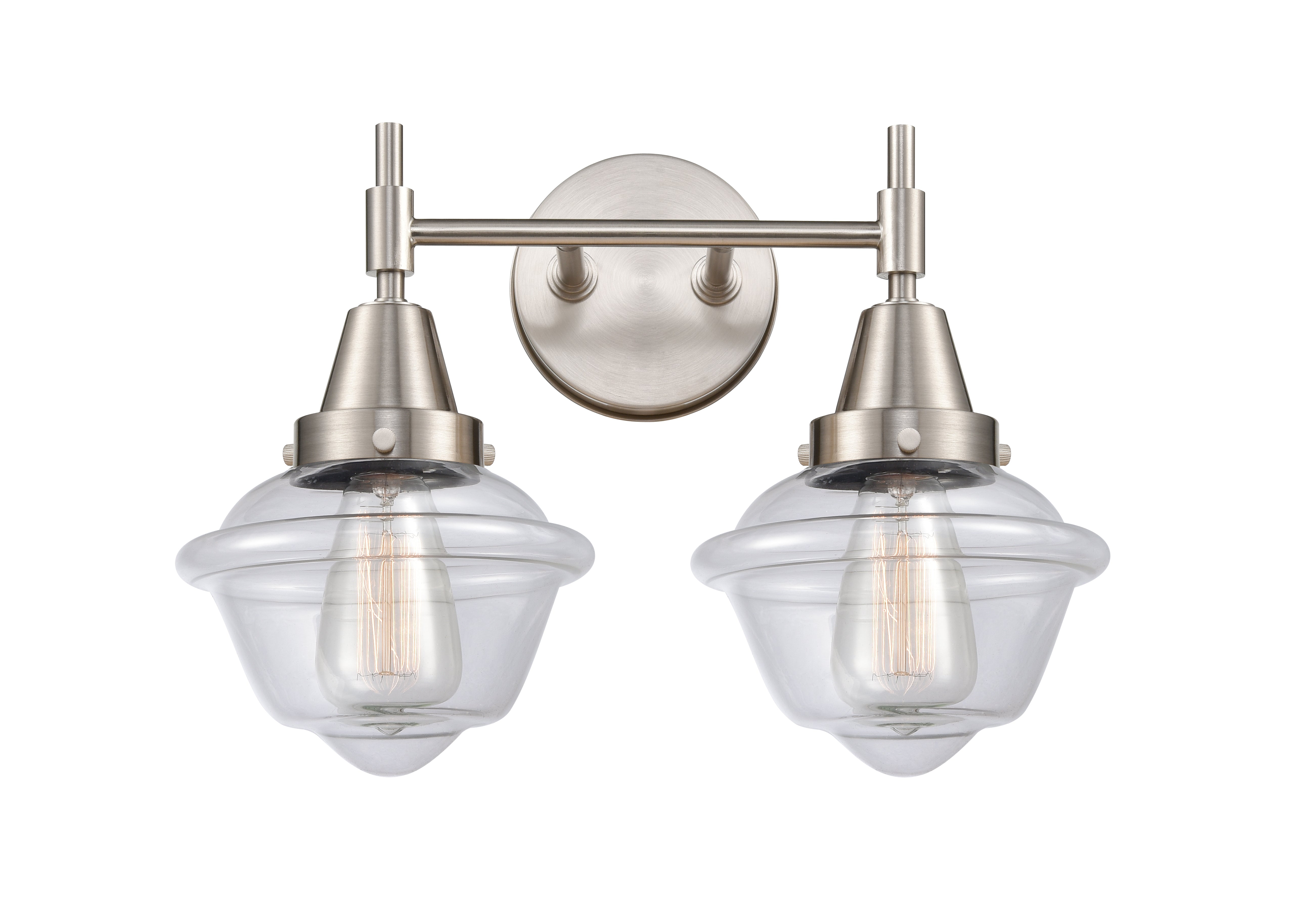 Caden Bath Vanity Light Glass Steel 11 Inch