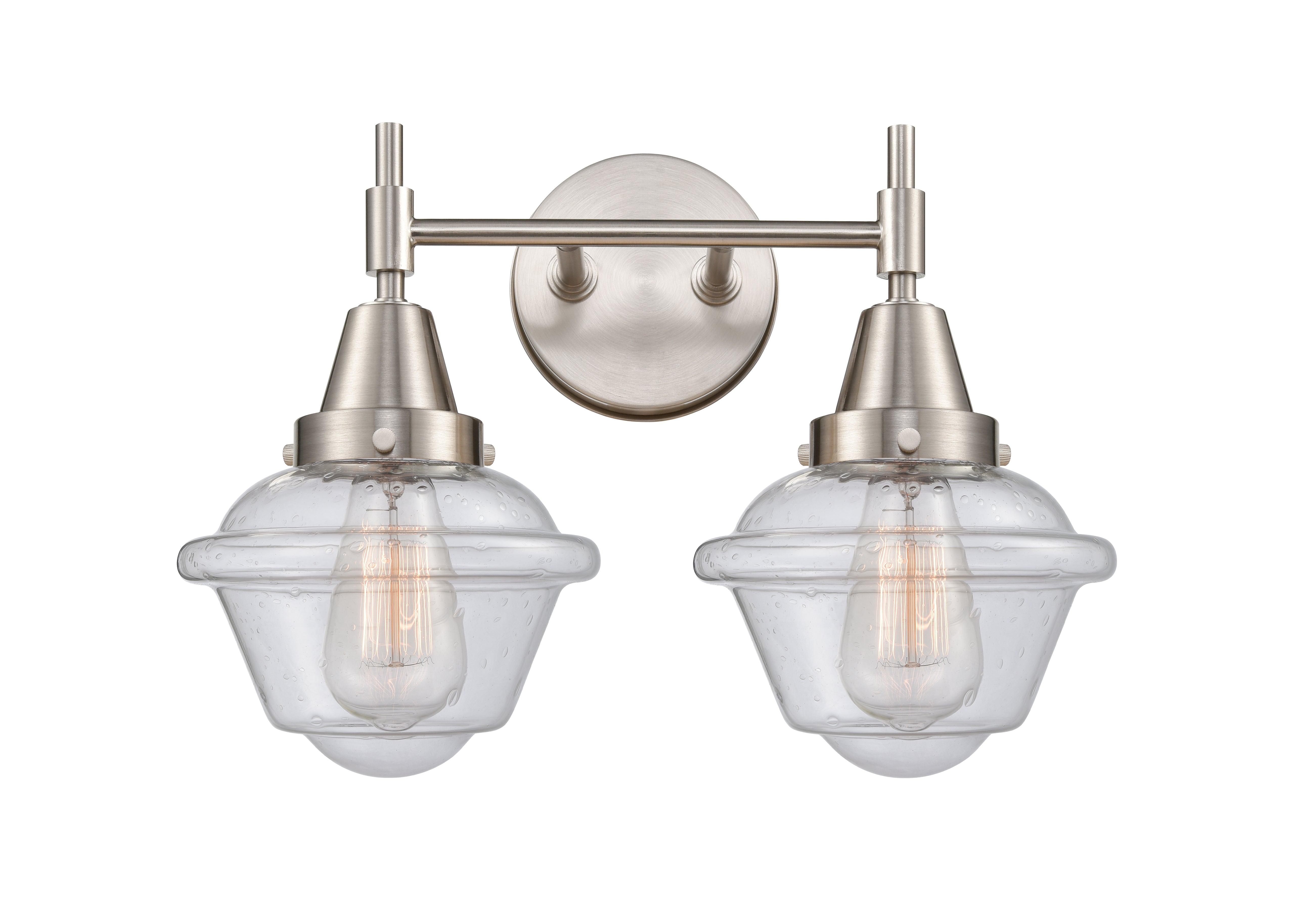 Caden Bath Vanity Light Glass Steel 11 Inch