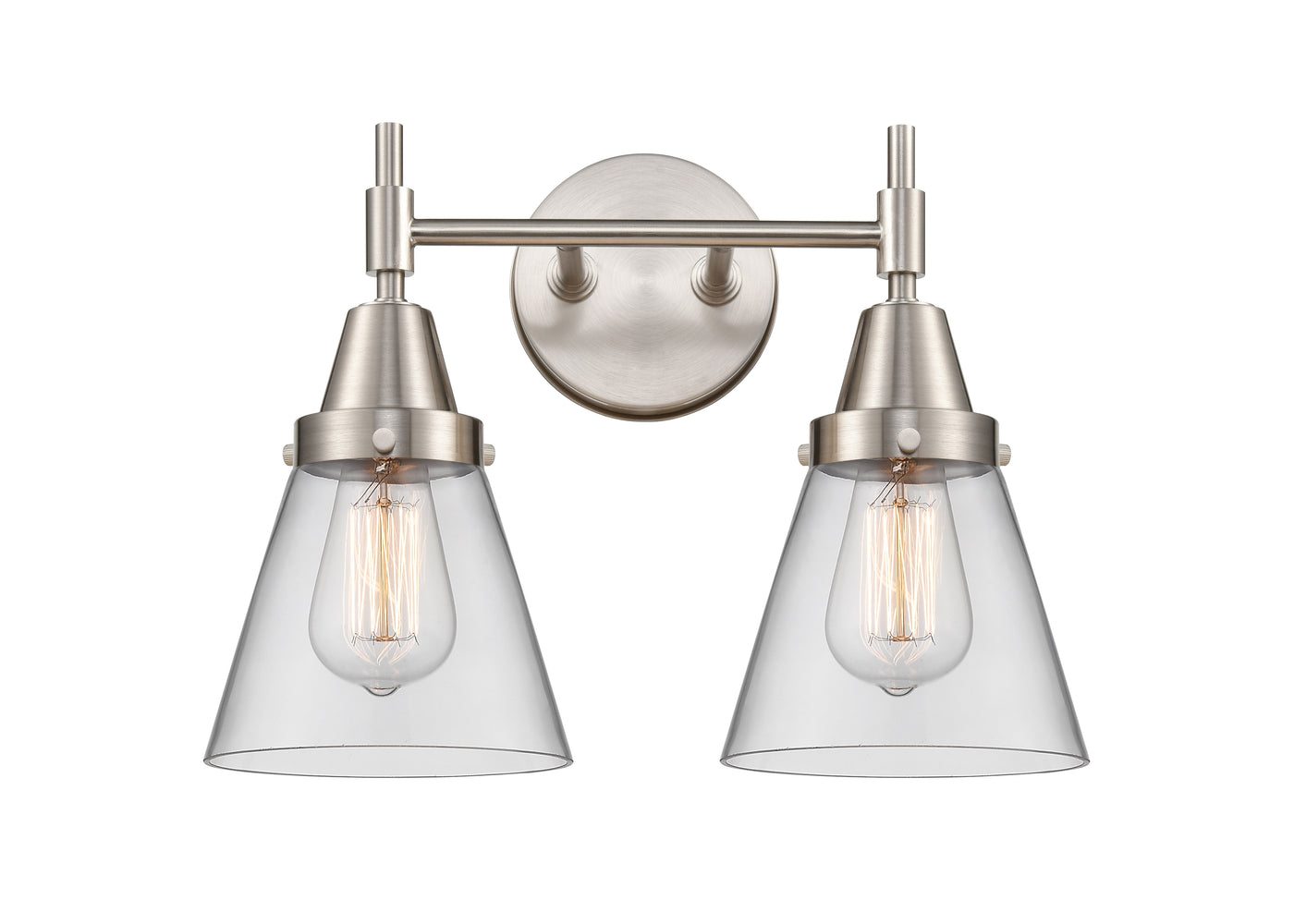 Caden Bath Vanity Light Glass Steel 11 Inch