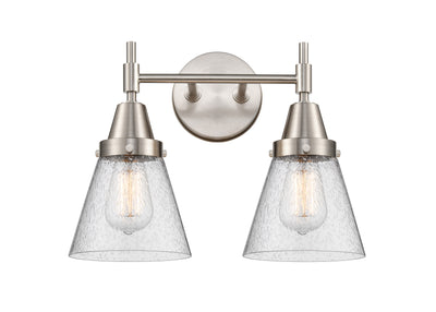 Caden Bath Vanity Light Glass Steel 11 Inch