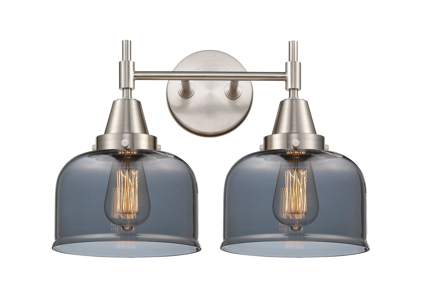 Caden Bath Vanity Light Glass Steel Finish