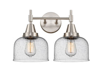Caden Bath Vanity Light Glass Steel Finish
