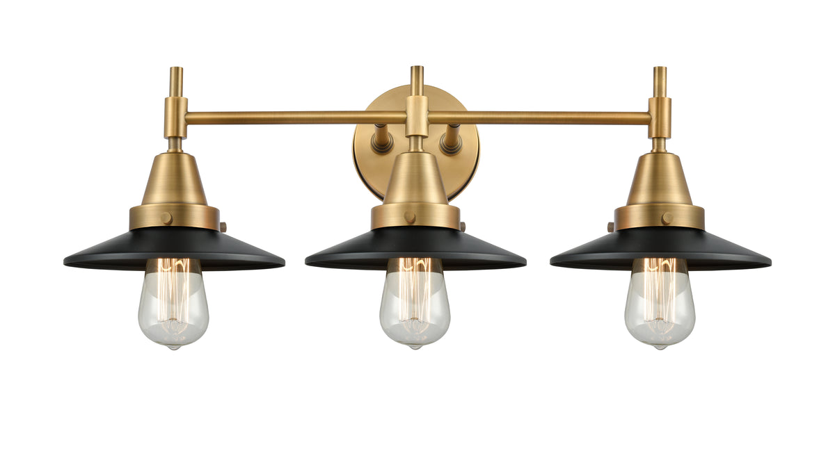 Railroad 26-Inch 3-Light Bath Vanity Light 7.25-Inch High