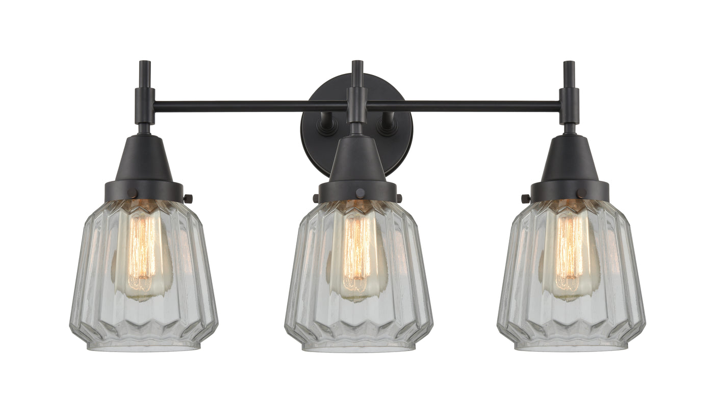 Caden Bath Vanity Light Glass Steel 12 Inch