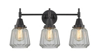 Caden Bath Vanity Light Glass Steel 12 Inch
