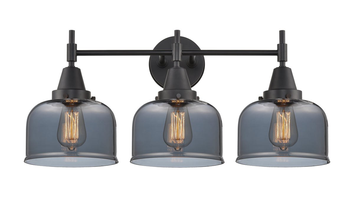 Caden 26-Inch 3-Light Bath Vanity Light with LED Bulbs Bell Shade Dimmable