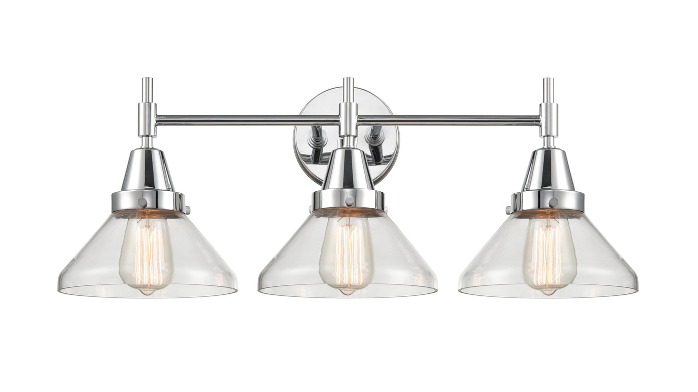 Caden Bath Vanity Light Glass Steel 3 Lights