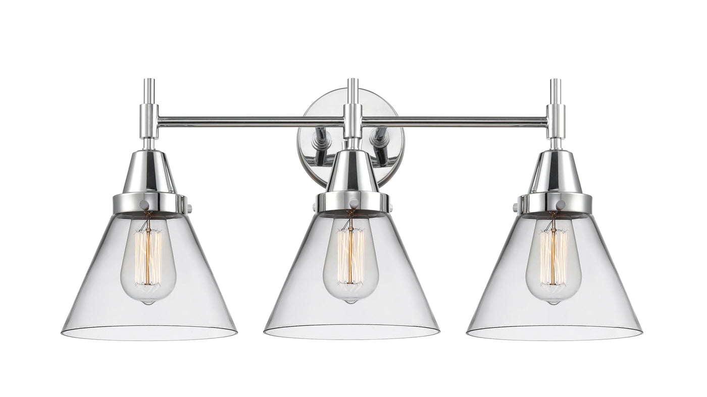 Caden Bath Vanity Light Glass Steel 25.75 Inch