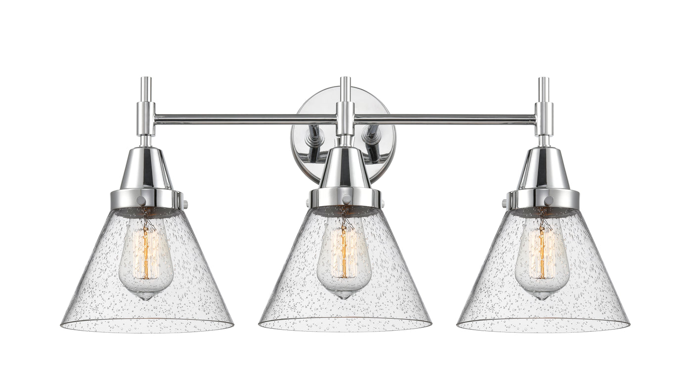 Caden Bath Vanity Light Glass Steel 25.75 Inch