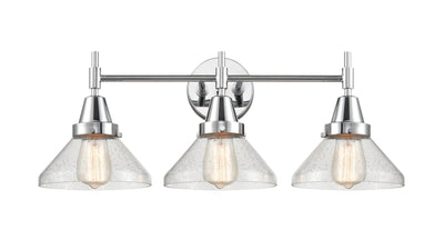 Caden Bath Vanity Light Glass Steel 3 Lights
