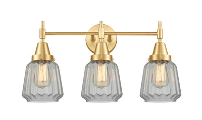 Caden Bath Vanity Light Glass Steel 12 Inch