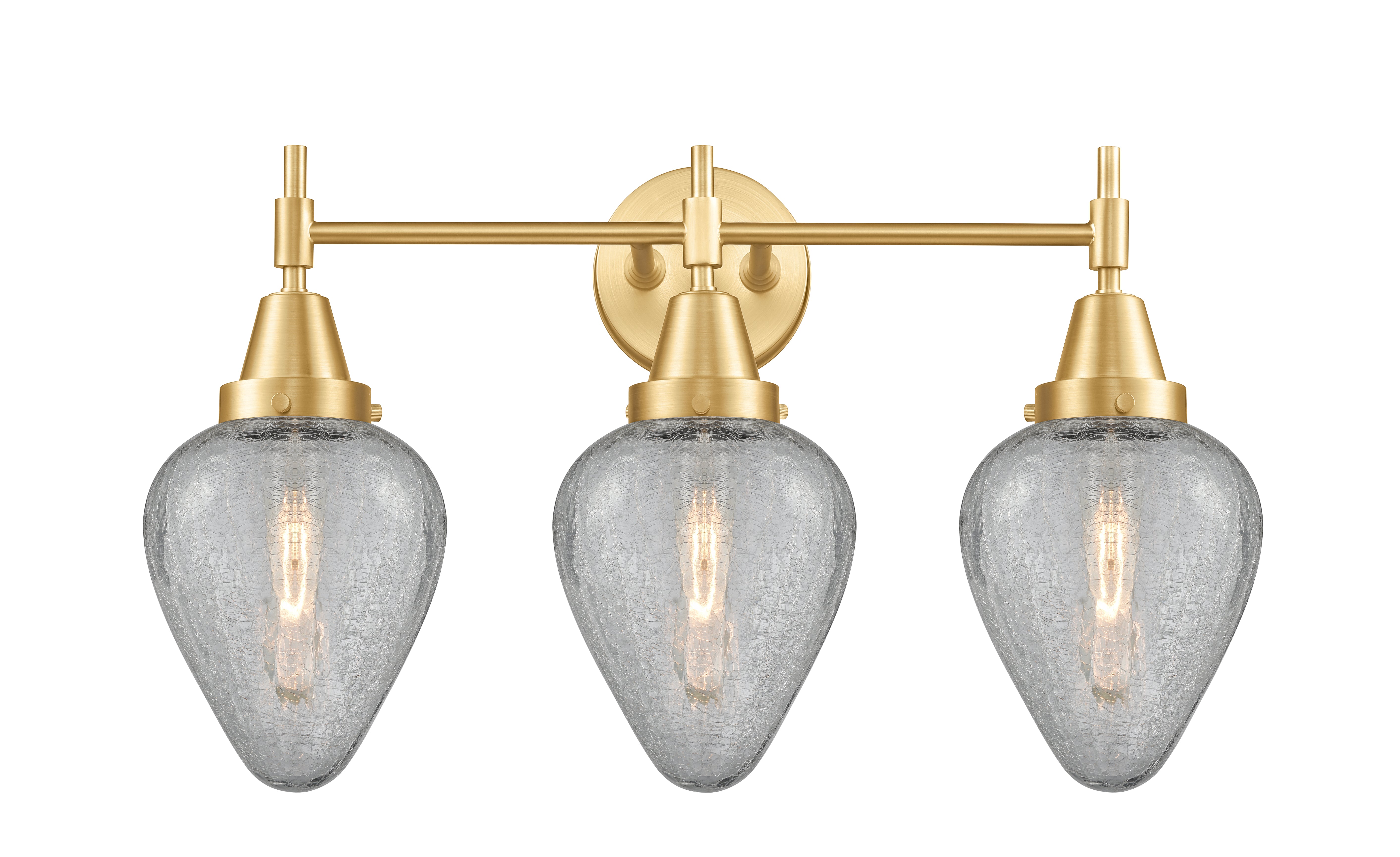 Caden Bath Vanity Light Steel Glass 24.25