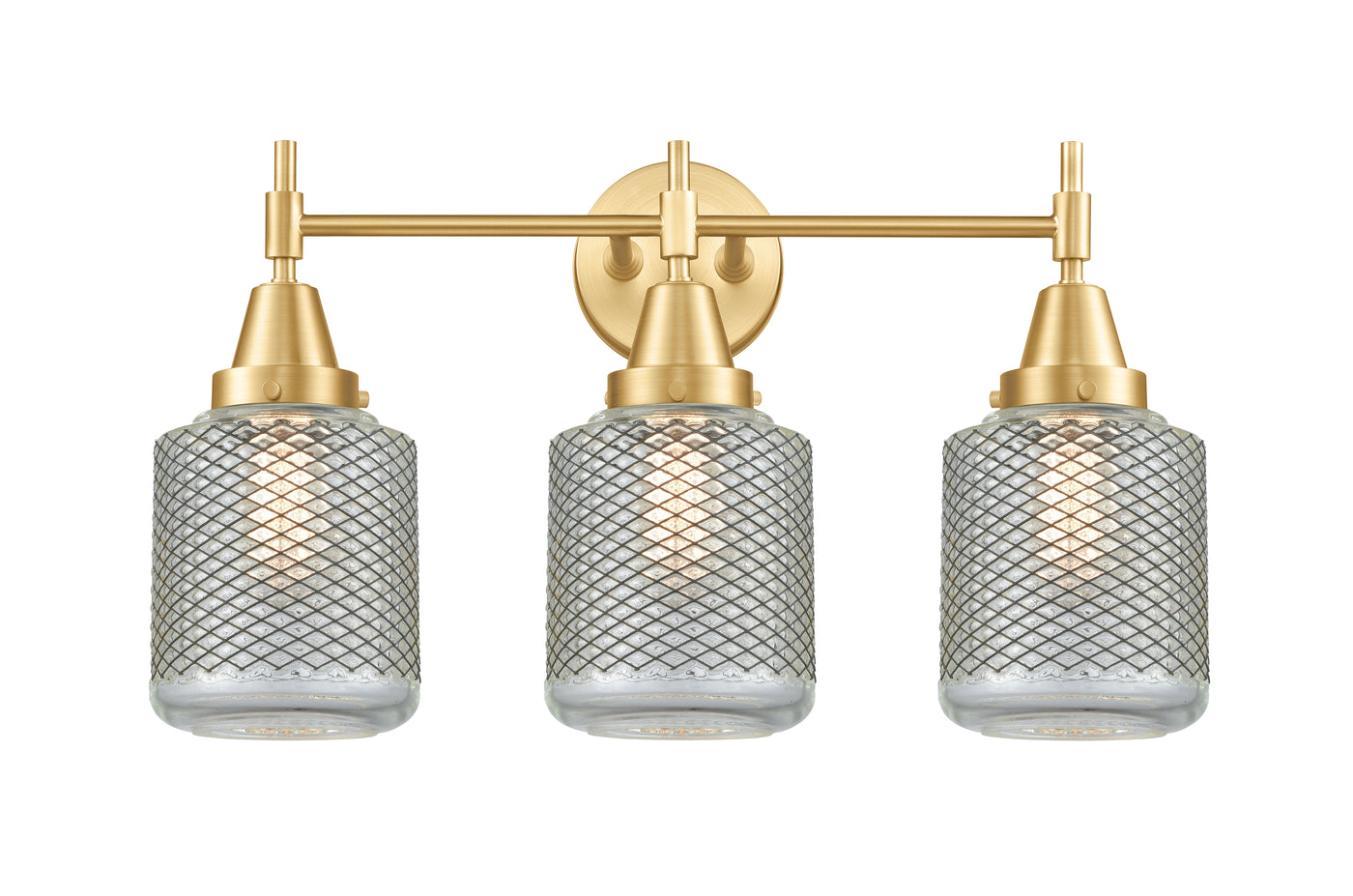 Caden Bath Vanity Light Glass Steel