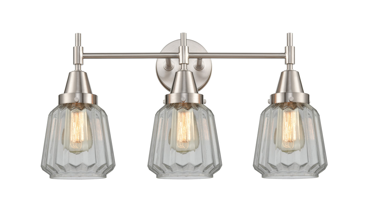 Caden Bath Vanity Light Glass Steel 12 Inch