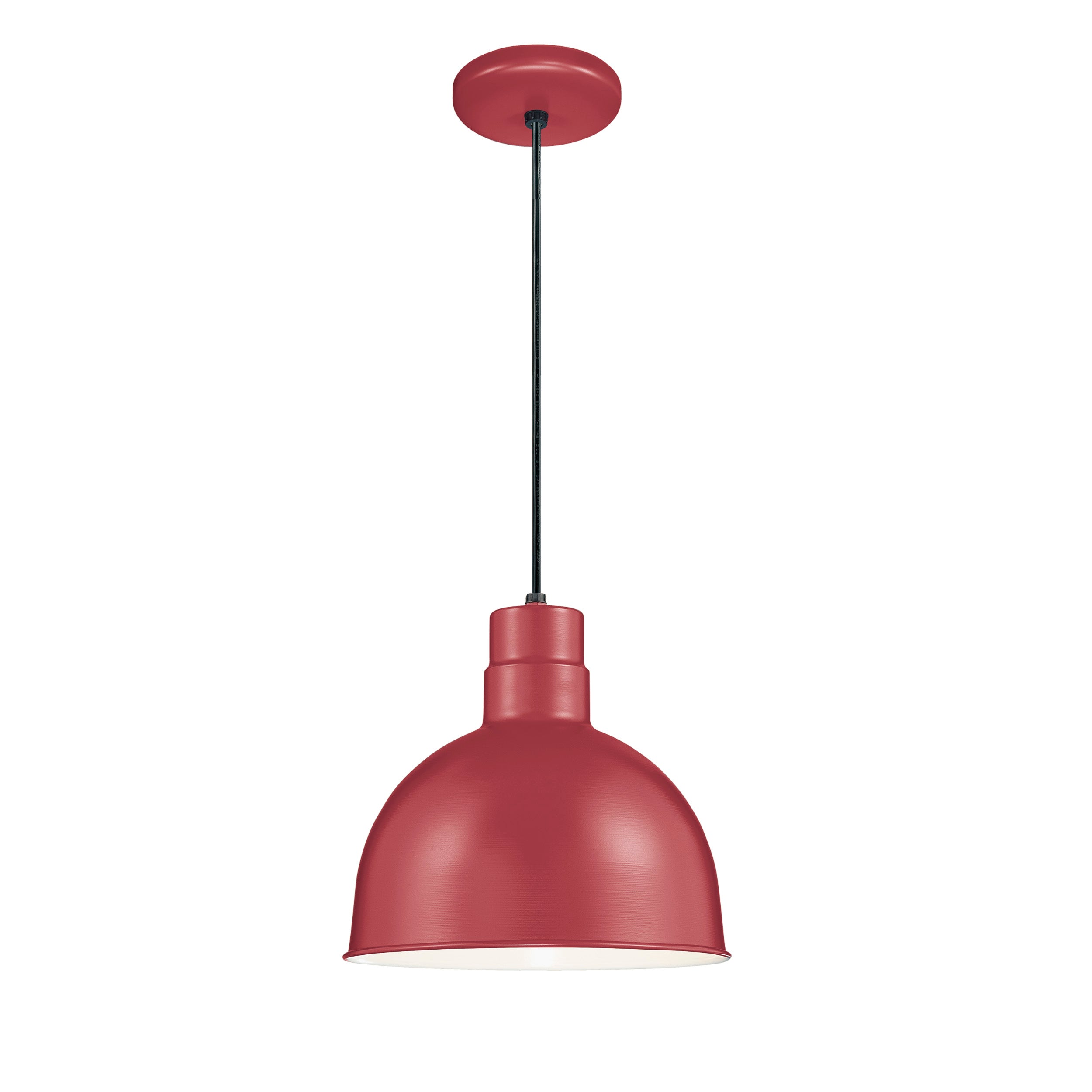 11.5'' R Series Satin Red 1 Light Pendant