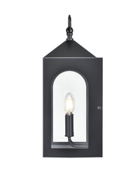 7'' Bratton Powder Coated Black 2 Light Wall Sconce