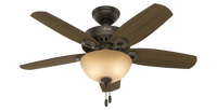 42 inch Builder New Bronze Ceiling Fan with LED Light Kit and Pull Chain