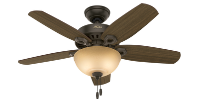 42 inch Builder New Bronze Ceiling Fan with LED Light Kit and Pull Chain