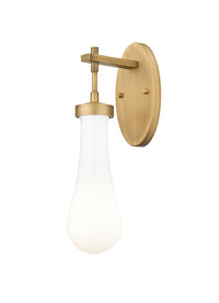 Downtown Urban Sconce Cast Brass Finish