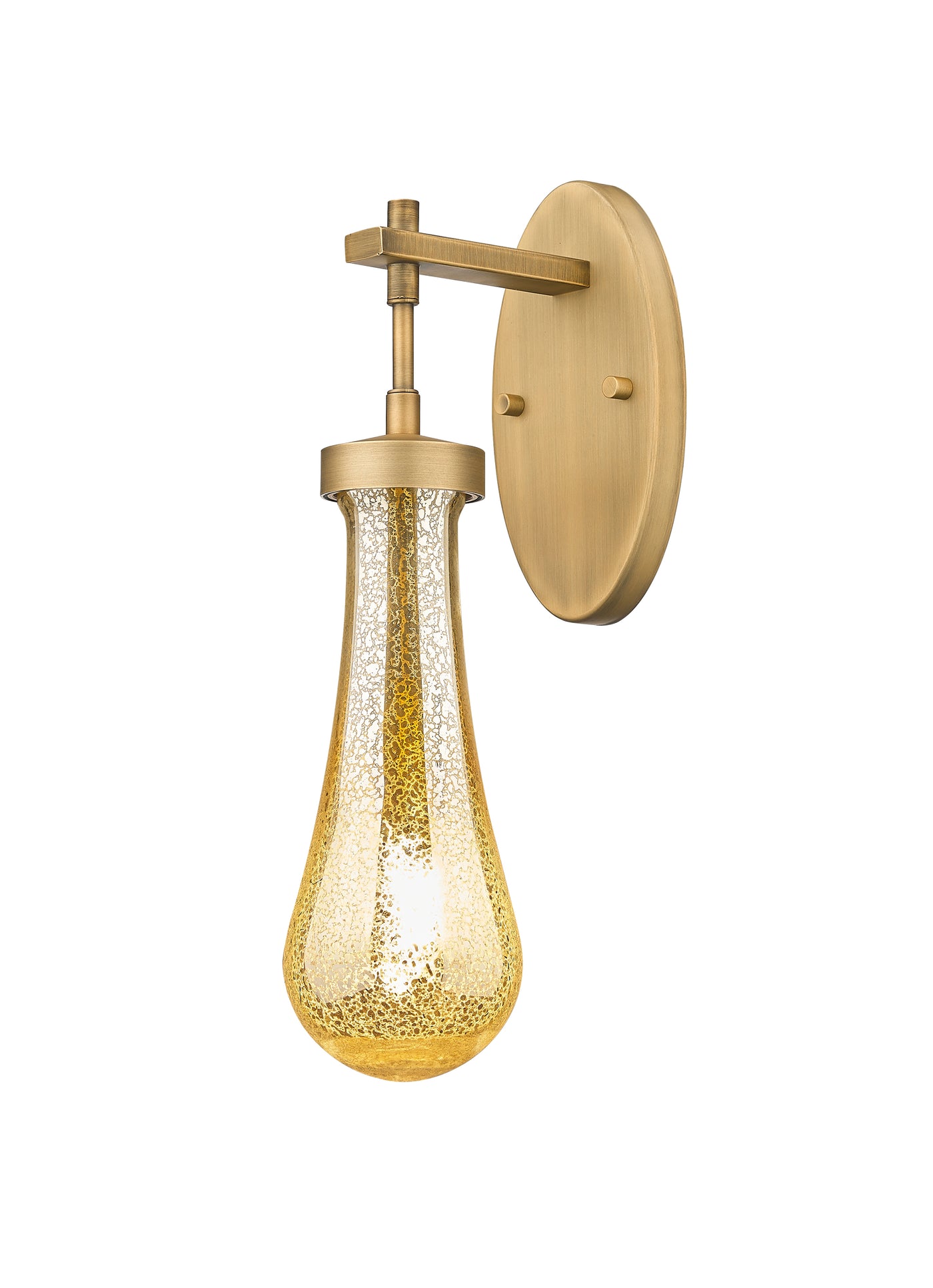 Downtown Urban Sconce Cast Brass Finish