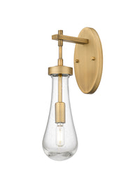 Downtown Urban Sconce Cast Brass Finish