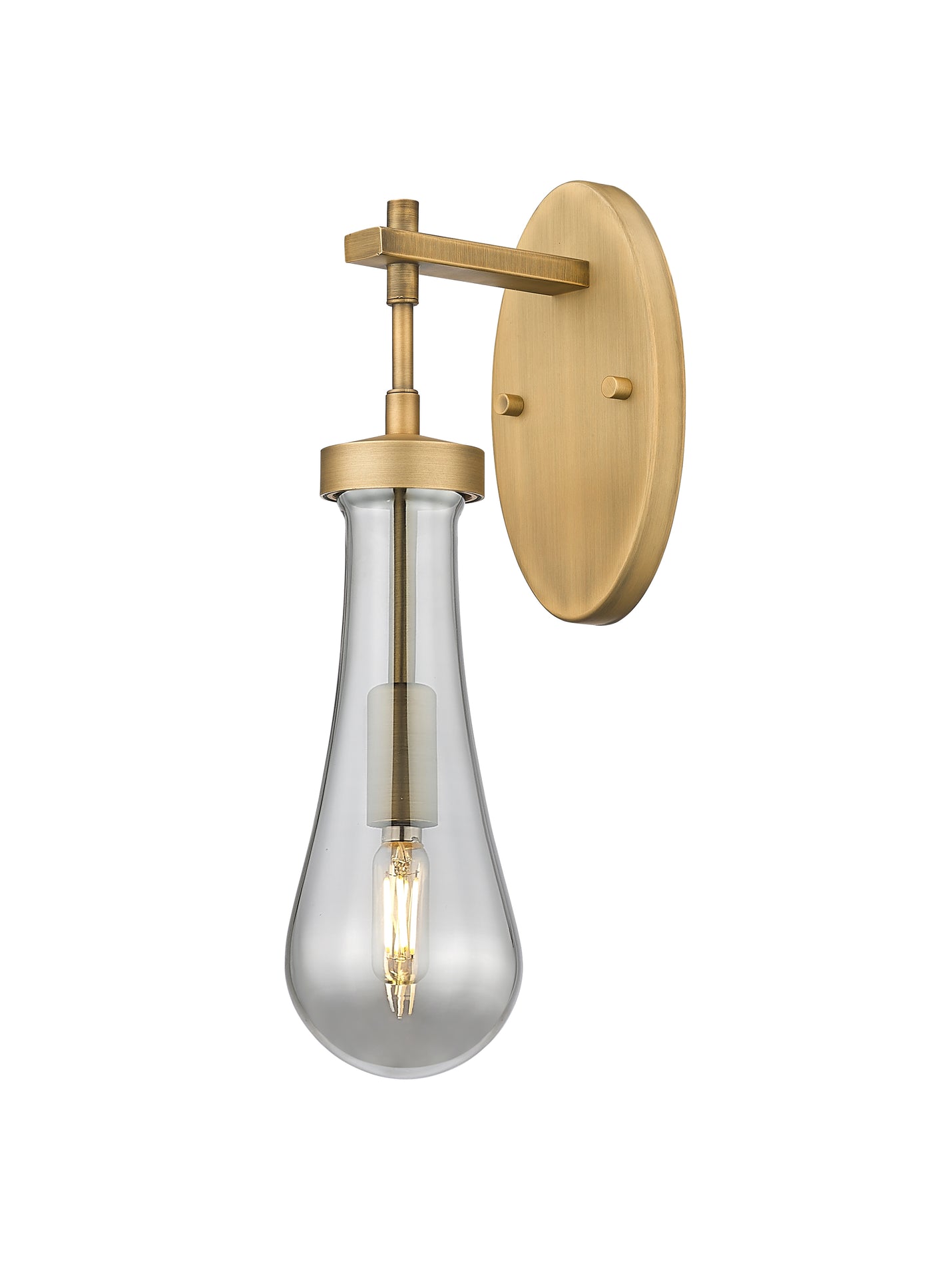 Downtown Urban Sconce Cast Brass Finish