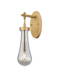 Downtown Urban Sconce Cast Brass Finish