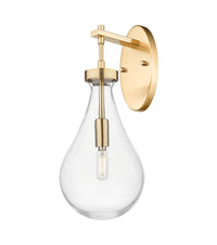 Downtown Urban Sconce Cast Brass 16.5