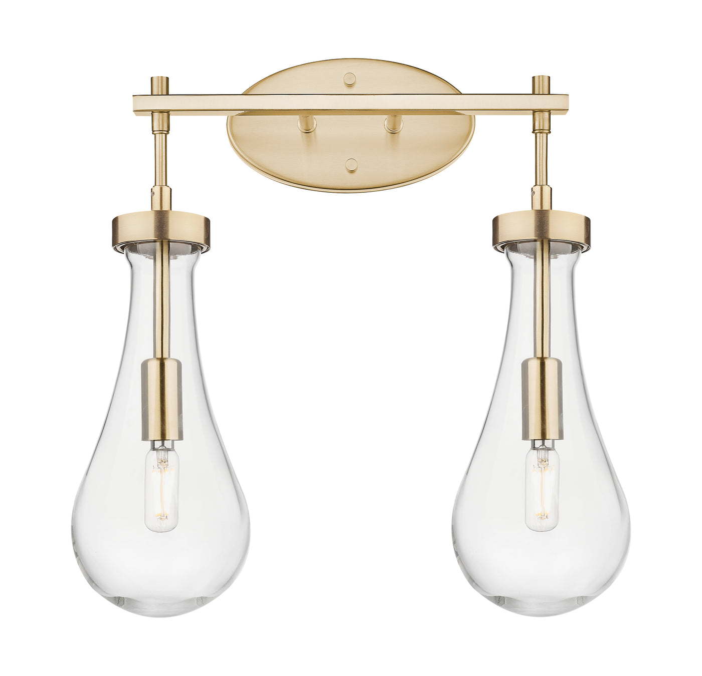 Downtown Urban Bath Vanity Light Cast Brass