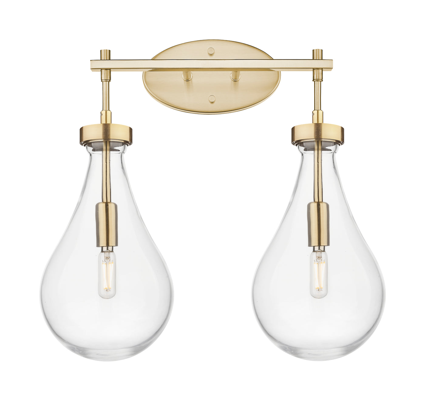 Downtown Urban Bath Vanity Light Cast Brass
