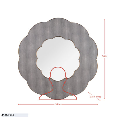 Scallop 54-in Wall Mirror
